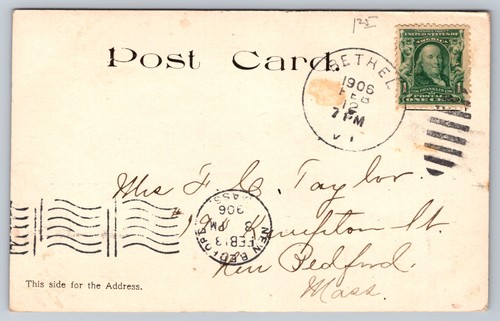 Central Vermont Railway Passenger Station Bethel Vermont VT Railroad Depot 1906 - Picture 2 of 2