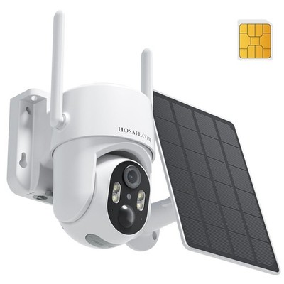 4G LTE Cellular Security Camera No WiFi Solar Wireless 2K Color Night