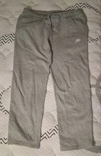Nike Sweatpants Mens XL Gray Fleece Straight Leg Lounge Pants