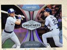 2019 Topps Chrome #GRE-9 Robin Yount / Christian Yelich Greatness Returns
