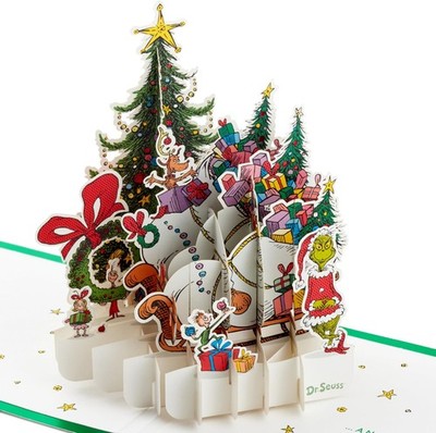 Dr. Seuss Grinch Signature Paper Wonder Pop Up Weihnachtskarte