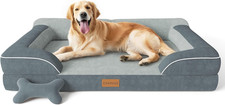 Extra Large Dog Bed, Orthopedic XL Dog Bed with Cooling Gel Memory Foam, Waterpr