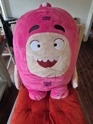 RARE Oddbods Pink Newt Large Jumbo 24  Talking Electronic Plush Stuff Animal -
