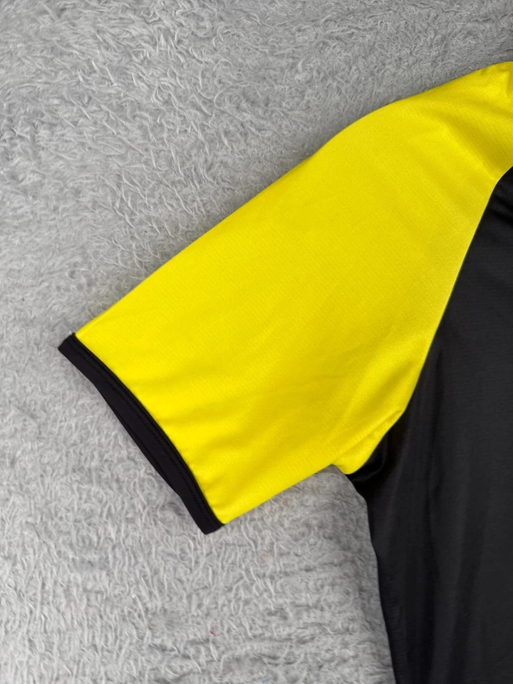 Camiseta deportiva de ciclismo Bellwether para mujer pequeña negra amarilla 1/2 cremallera manga corta floral Foto 3 de 4