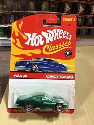 ミニカー Hot Wheels Classics Plymouth King Kuda KING KUDAのレビュー！初期ホットウィールSpoilersのリバイバル品