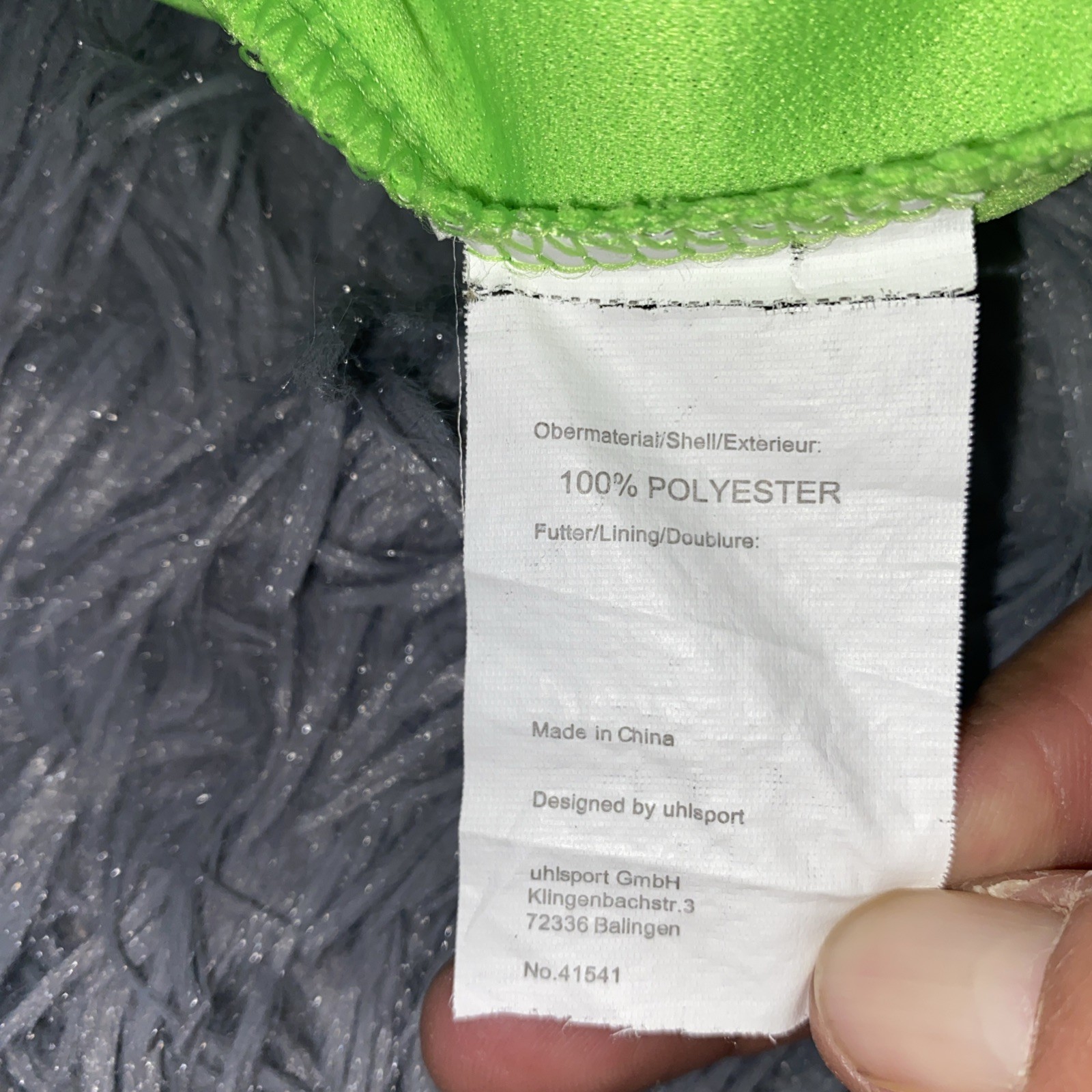 Uhlsport Men’s Sz XL FC Kaiserslautern  Football/Soccer Goalie Jersey Neon Yello