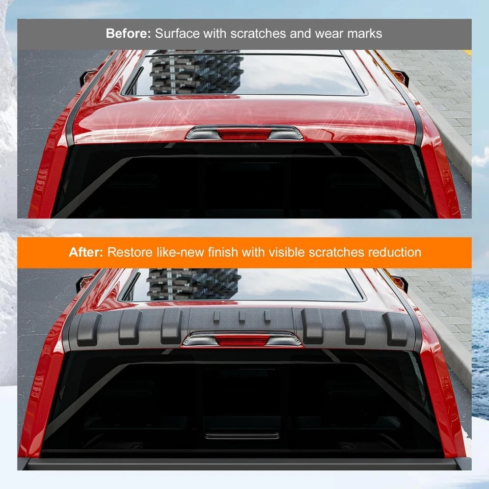 For 2015-2020 Ford F150 Rear Roof Protector Truck Cab Roof Protector Spoiler Foto 3 de 4