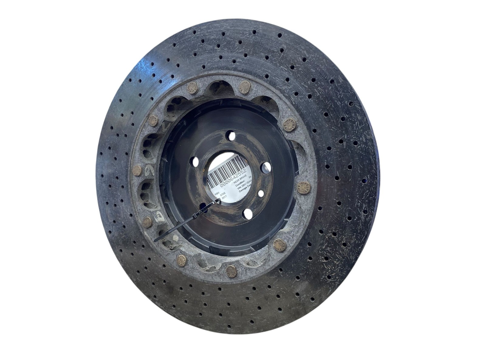 2016-2021 MCLAREN 570S REAR LEFT 34.15MM 5100G CARBON CERAMIC BRAKE ROTOR DISC
