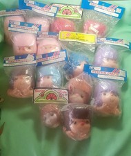 14 Vtg MITZY DOLL HEAD craft NIP Yarn Hair Westrim Fibre Craft VARIOUS COLOR NIP