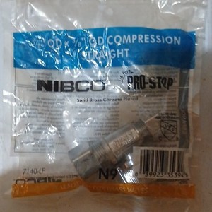 5/8 Od×3/8 Od Compression Straight 1/4 Turn Pro Stop Bass 5 Pack