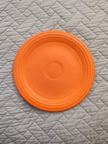 Fiestaware" Original Red "Luncheon Plate 9.5" Retired 1969 Hard To Find