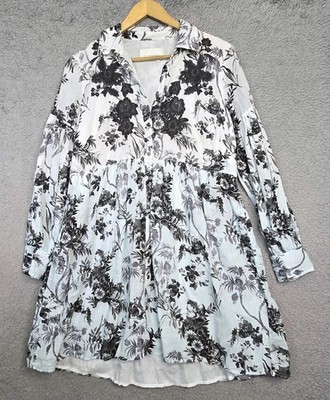 Anthropologie Lavinia Dress Floral Ombre Sz 6 Romantic Cottagecore Fairy Boho