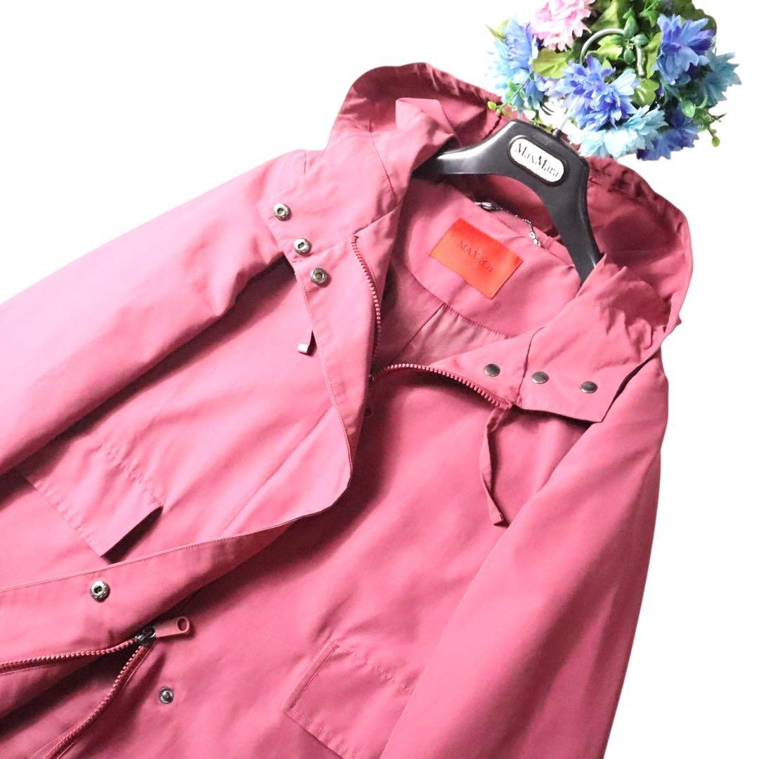 max Mara max&co Spring Hoodie Coat Jacket Blouson Women Size 38 Genuine image 4