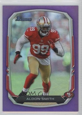 2013 Bowman Purple Rainbow Foil Aldon Smith #98 7mg