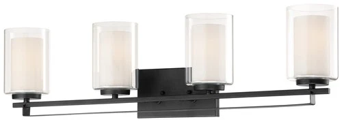 Minka Lavery 6104 Parsons Studio 4 Light 33"W Vantage Bathroom - Sand Coal - Picture 1 of 7