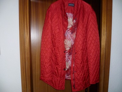 Jacke Steppjacke Damen rot  Gr. 50 ADAGIO