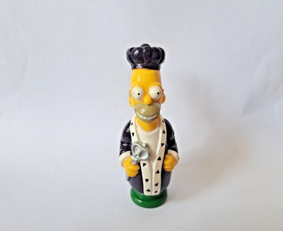 Simpsons ''HOMER'' 3D Schach Ersatzfigur KING schwarzer Umhang / grüner Sockel