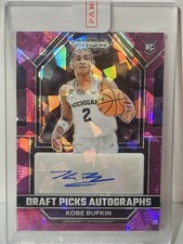 2023 Panini Prizm Draft Picks #DPA-KBF Kobe Bufkin Auto Purple Ice #/99