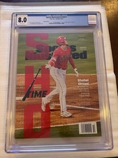 SPORTS ILLUSTRATED OCTOBER 2021 VARIANT COVER SHOHEI OHTANI HITTER COVER CGC 8.0