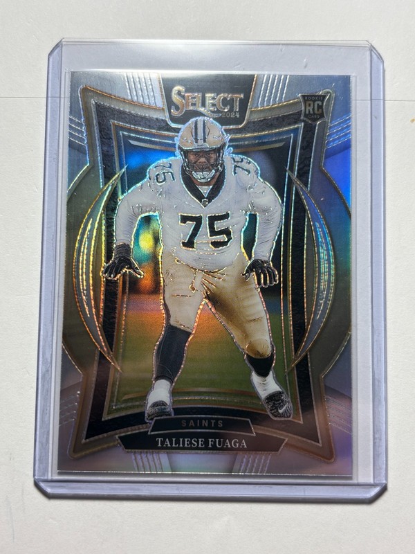 Taliese Fuaga 2024 Panini Select Rookie Concourse Silver New Orleans Saints