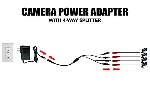 Night Owl Security Camera Power Adapter with 4-Way Power Splitter - Image 4 of 4