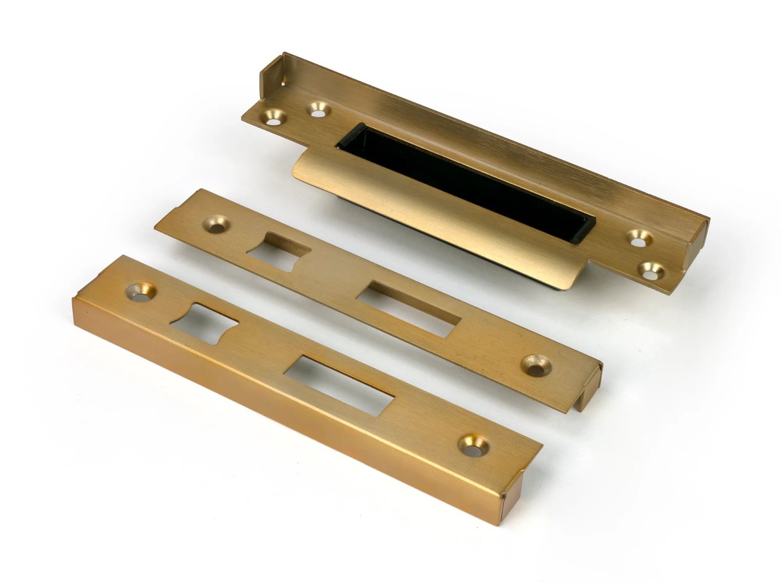 From The Anvil 52190 Satin Brass 0.5"" Rebate Kit for Sash Lock