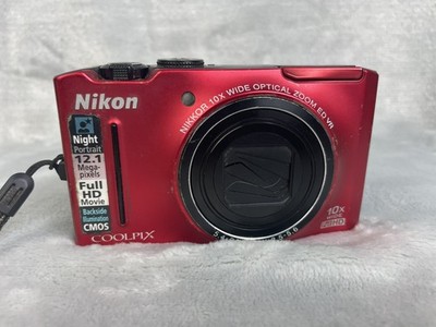 Nikon Coolpix S8100 Red Digital Camera PARTS ONLY | eBay