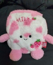 Bum Bumz Sunday Strawberry Milk Plush Toy Breakfast Squad Kellytoy Russ 7.5"