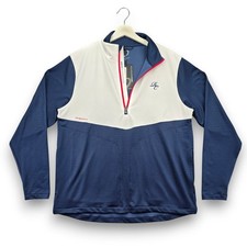 Zero Restriction Hex 1/4 Zip Mens M Performance Golf Pullover RC Logo NEW 183
