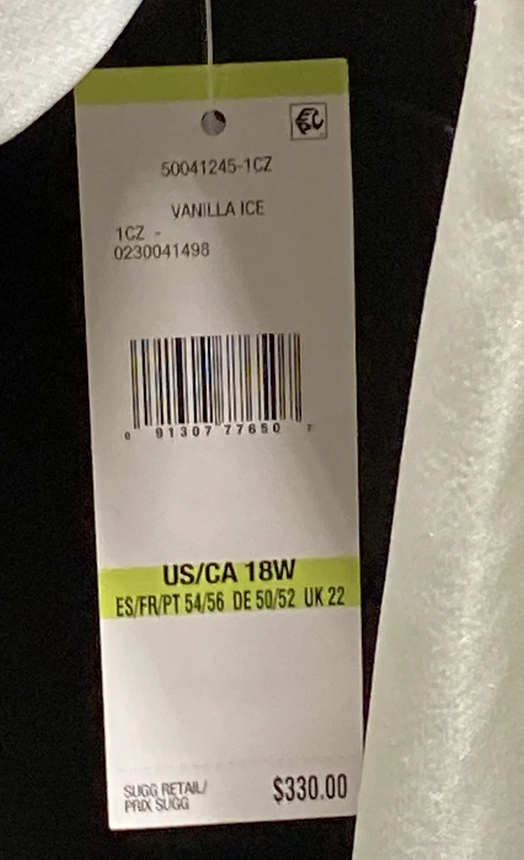 Gabardina Le Suit nueva con etiquetas vainilla hielo elástico con cinturón para mujer talla 18W Foto 3 de 4