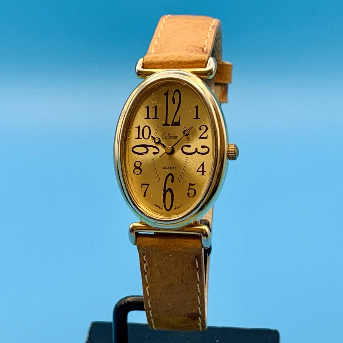 VTG Collezio Women\'s Watch 40MM MOP Dial New Brown‎ Leather Bands New Battery Collezio Watch - Etsy main image 2