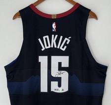Nikola Jokic Signed Denver Nuggets Nike ADV NBA Authentic City Jersey USASM BAS