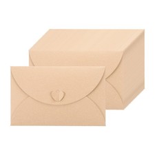 24pcs Card Envelopes 4x7 Inch - Envelopes Holder with Heart Clasp, Gray-Yellow