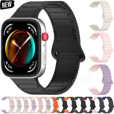 Silicone Magnetic Loop Strap For Huawei Watch Fit 3/4/5 Pro Bracelet Wrist Band