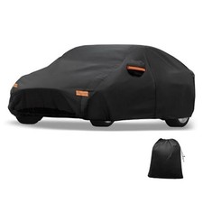 Car Cover Outdoor Waterproof Sun Rain Snow Hail Protection with Left Side