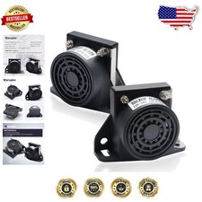 Heavy Duty 12V-48V Truck Backup Alarm - Waterproof Loud Beeper for Construction