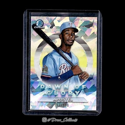 2020 Bowman Chrome #DG-1 Sherten Apostel Dawn of Glory Atomic Refractor