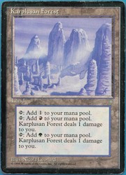 Karplusan Forest - Ice Age #337 Rare Land MTG