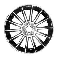 Refurbished Machined and Painted Gloss Black Aluminum Wheel 18 x 9