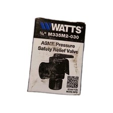 3/4" Male Watts ASME Pressure Safety Relief Valve M335M2-030