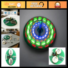 DIY Soldering Practice Kit with LED Rotating Gyroscope - Beginner Electronics Pr