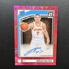 Nikola Durisic 2024-25 Donruss Optic Pink Velocity RC SN #/79 #309-Hawks