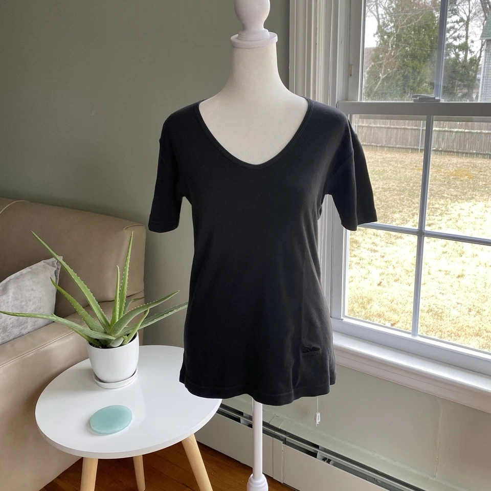 Camiseta De Colección Años 90 Salvatore Ferragamo Desteñida Camiseta Básica Logo Talla M Italia Y2K Foto 2 de 4