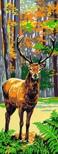 Seg De Paris Needlepoint canvas for halfstitch without yarn Can.The Deer SE95...