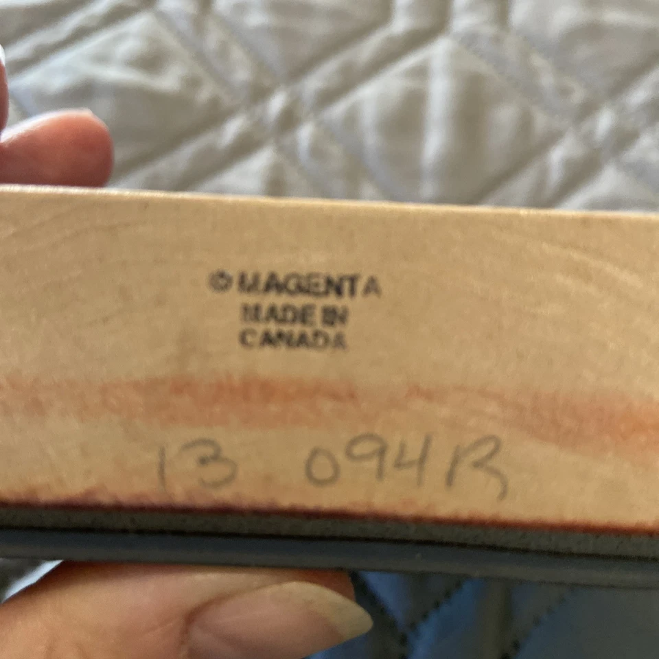 Sello de goma animal gato grande león madera - magenta hecho en Canadá Foto 4 de 4