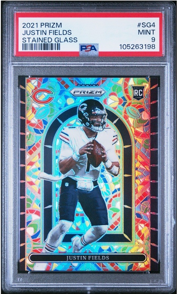 2021 Panini Prizm Stained Glass Rookie Justin Fields ⭐️MINT⭐️RC⭐️CASE HIT⭐️