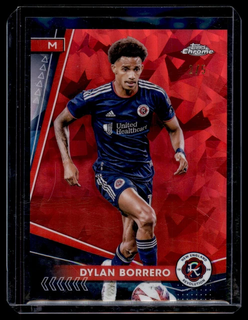2024 Topps Chrome Sapphire Edition MLS #186 Dylan Borrero Red #/5