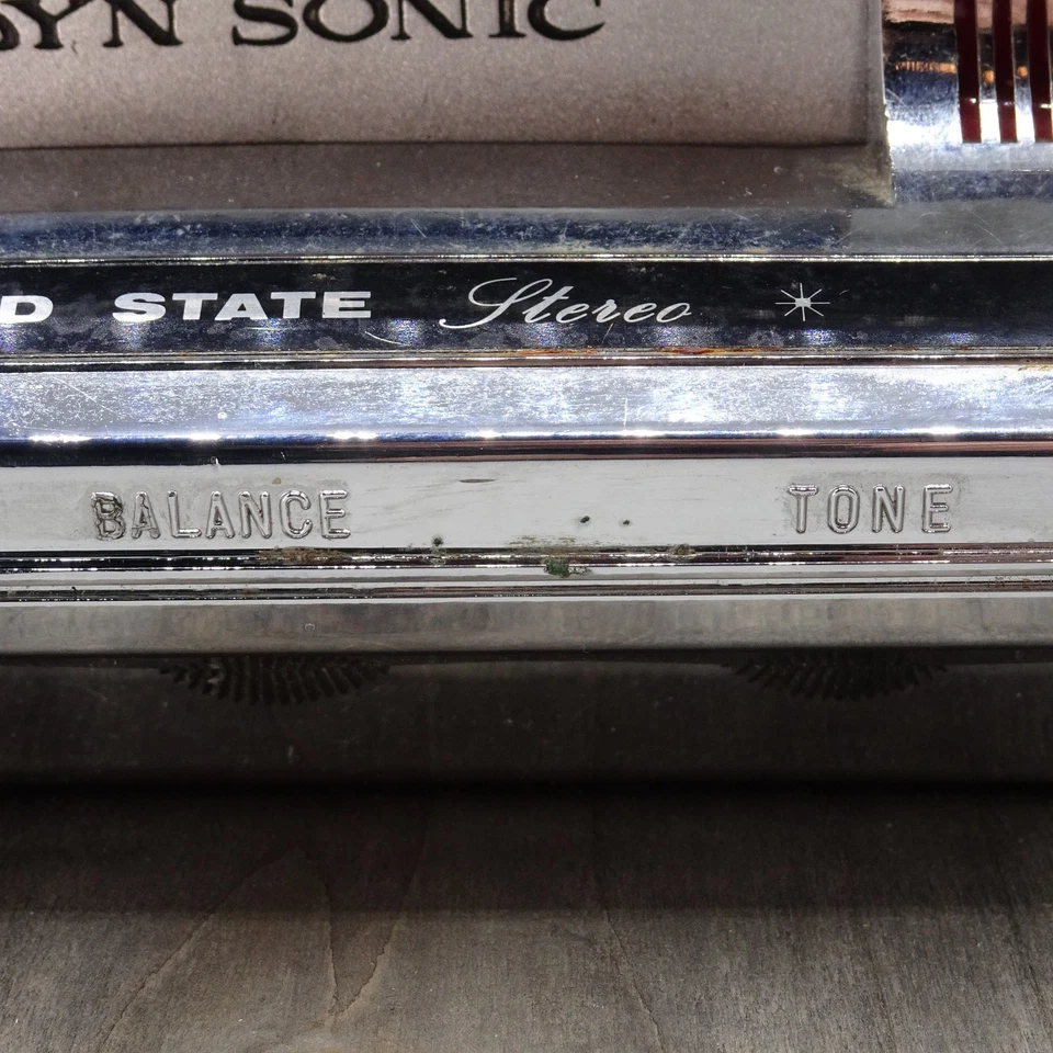 Reproductor de 8 pistas DYN Sonic de mediados de siglo de colección Japón raro DS-888 sin probar Foto 4 de 4