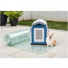 7.1x5.2 ft Transparent Dog Door Replacement Flap - Easy Thermal Insulation