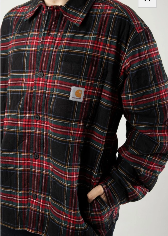 Carhartt - Herren Jacke (Wiles Shirt Jac -  Check/Black)  Kariert - XL - NEU  - Bild 2 von 4